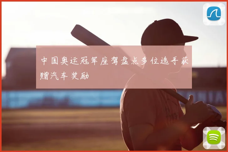 中国奥运冠军座驾盘点多位选手获赠汽车奖励