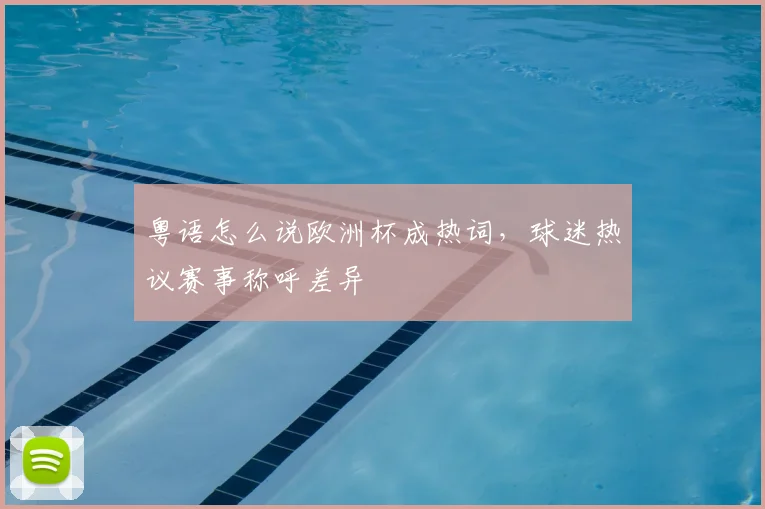 粤语怎么说欧洲杯成热词,球迷热议赛事称呼差异