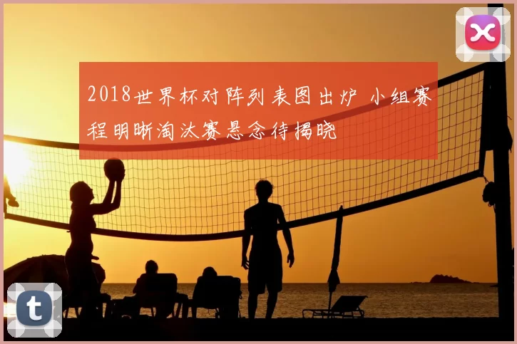 2018世界杯对阵列表图出炉 小组赛程明晰淘汰赛悬念待揭晓